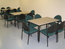 Custom Steel Frame Lunchroom Tables. Choice MM1 MM2 Melamine Colours